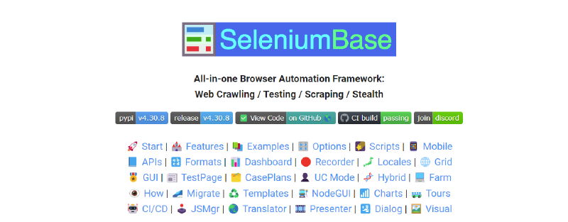 Featured image of post 用SeleniumBase制作产品Demo